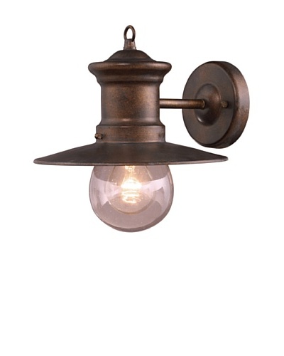 Artistic Lighting Maritime 1 Light 10 Outdoor Sconce, Hazelnut Bronze