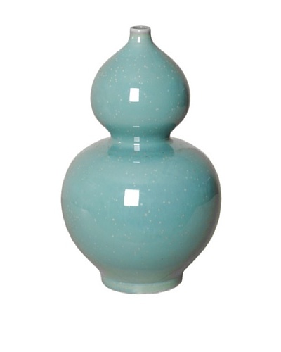 Emissary Gourd Vase, Lagoon Speckle