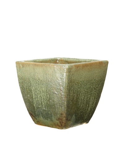 Emissary Square Tapered Pot [Brown/Moss]