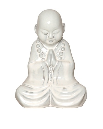 Emissary Young Praying Boy Figurine, White