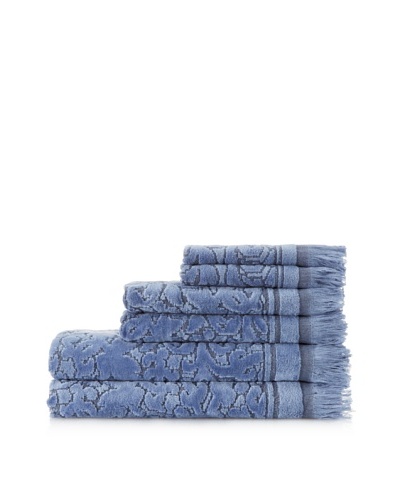 Espalma Baroque 6-Piece Towel Set, Stonewash