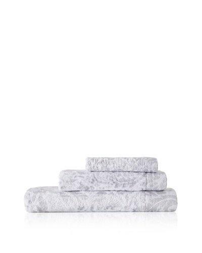 Esplama Art Deco 3-Piece Scroll Towel Set, Crystal
