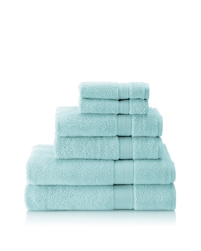 Esplama 6-Piece Signature Bath Towel Set, Aqua