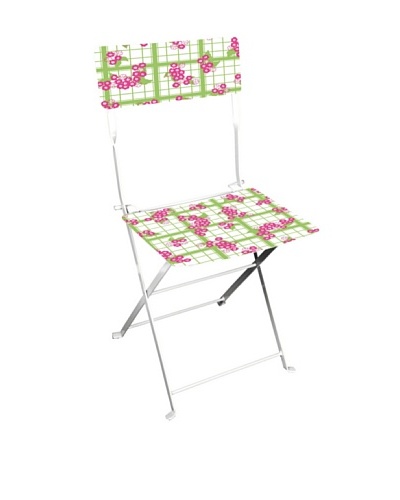 Esschert Design Tea Towel/Flower-Print Bistro Chair, Multi