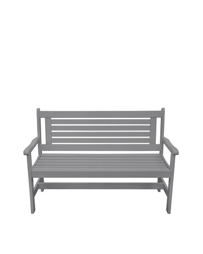 Esschert Design USA High-Back Bench, Grey
