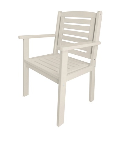 Esschert Design USA Arm Chair, White