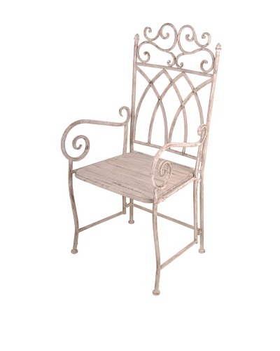 Esschert Design USA Aged Metal Carver Chair