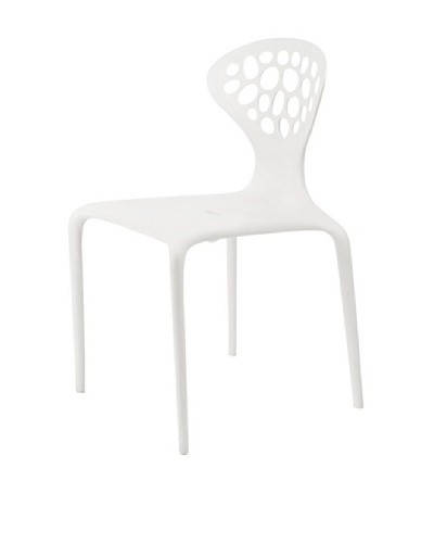 Euro Home Collection Lucy Chair, White