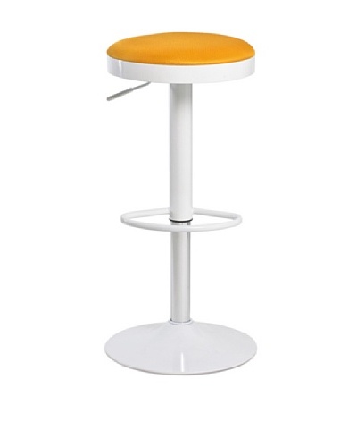 Euro Home Collection Carrie Adjustable Barstool, Orange