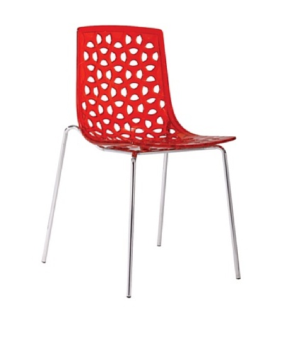 Euro Home Collection Dakota Chair, Red