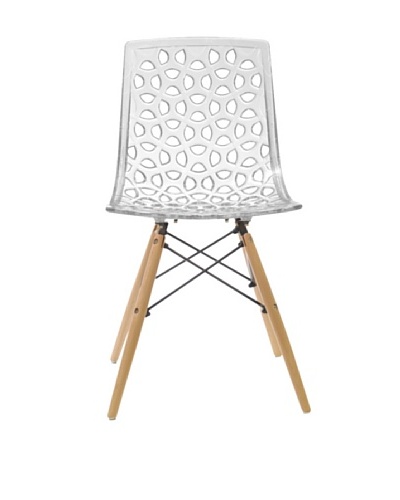 Euro Home Collection Sandra Chair, Clear