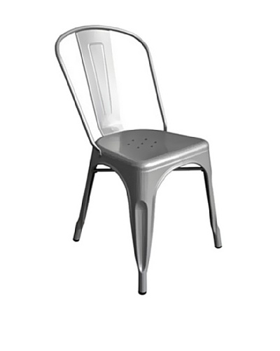 Euro Home Collection Garvin Chair, Silver