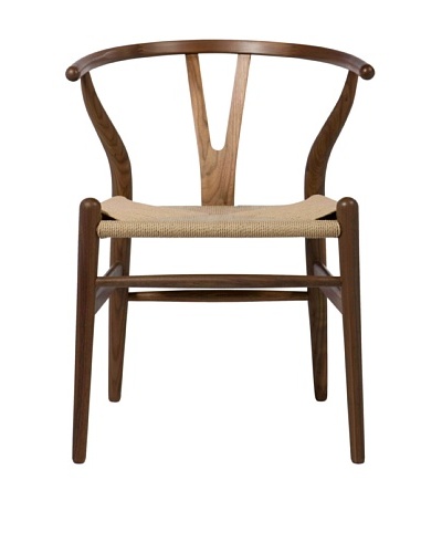 Euro Home Collection Albany Chair, Walnut