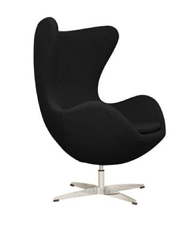 Euro Home Collection Evelyn Chair, Black