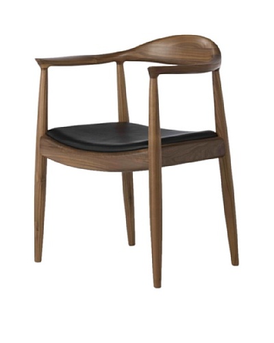 Euro Home Collection Saratoga Chair, Walnut