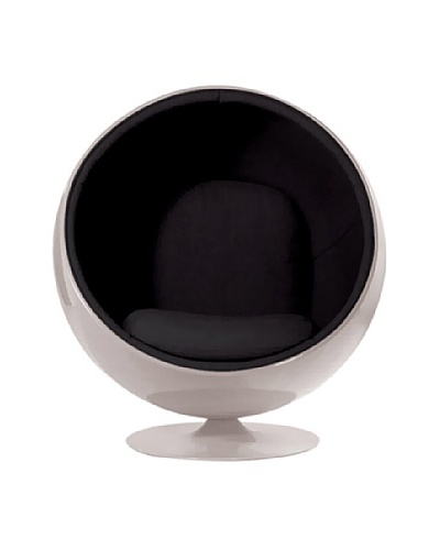 Euro Home Collection Luna Chair, Black