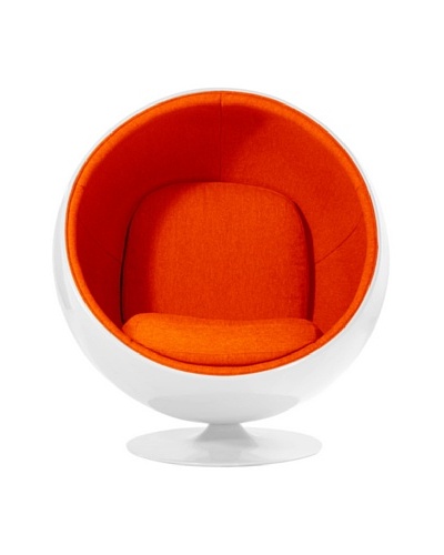 Euro Home Collection Luna Chair, Orange