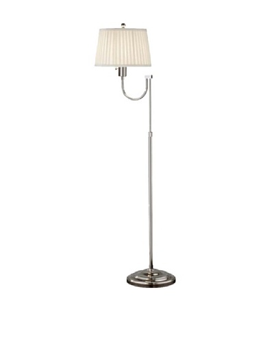 Feiss Plymouth Floor Lamp, Polished Nickel