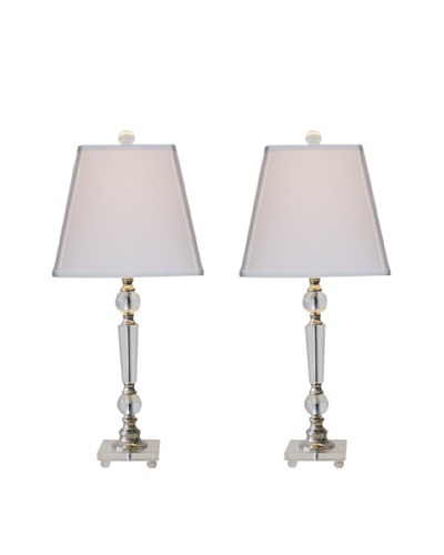 Feiss Set of 2 Crystal Table Lamps