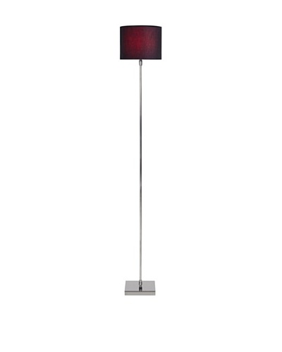 Filament Slim Floor Lamp with Contrast Shade, Silver/Black/Fuchsia