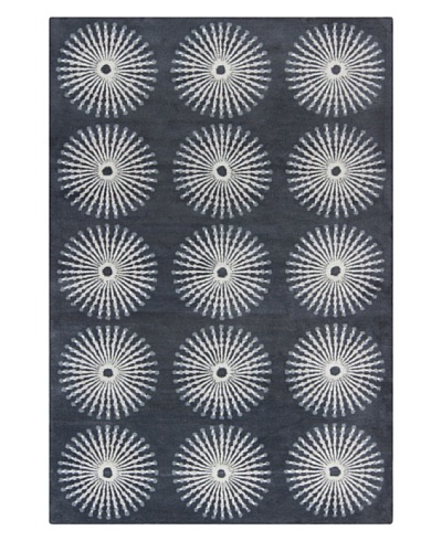 Filament Pearly Hand-Tufted Wool Rug, Grey, 5' x 7' 6