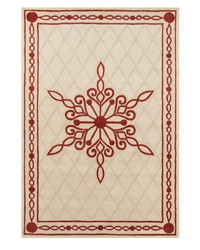 Filament Warren Hand-Tufted Rug, Cream/Red, 5' x 7' 6