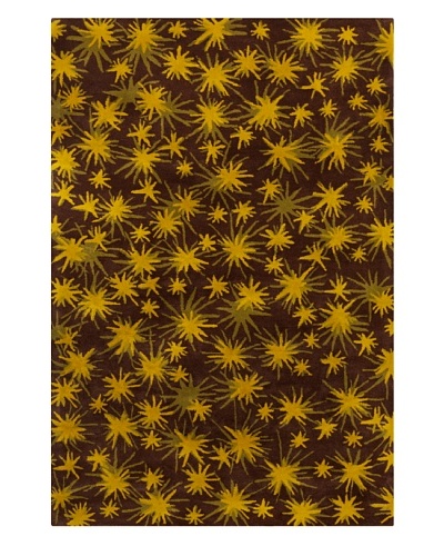Filament Aurelia Rug, Brown/Yellow, 5' x 7' 6'