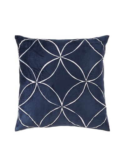 Filling Spaces Iris Pillow, Blue, 20x20