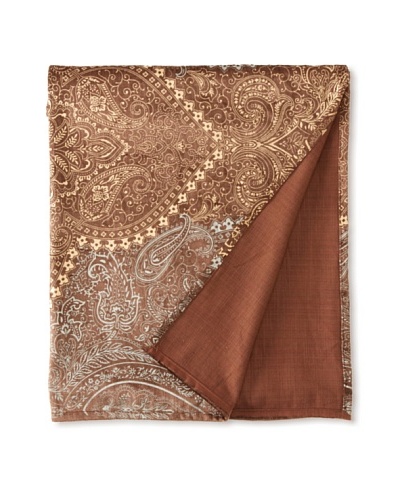 Filling Spaces Jayne Throw, Chocolate/Gold/Silver, 50 x 64