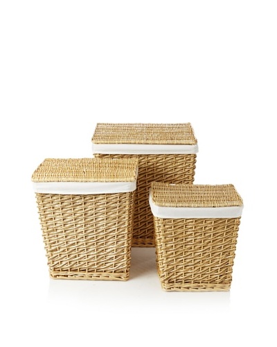 Firefly Home Collection Set of 3 Sea Grass Laundry Baskets