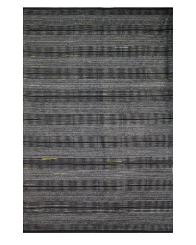 Festival Rug, Charcoal/Gray/Yellow, 5′ x 7′ 3″