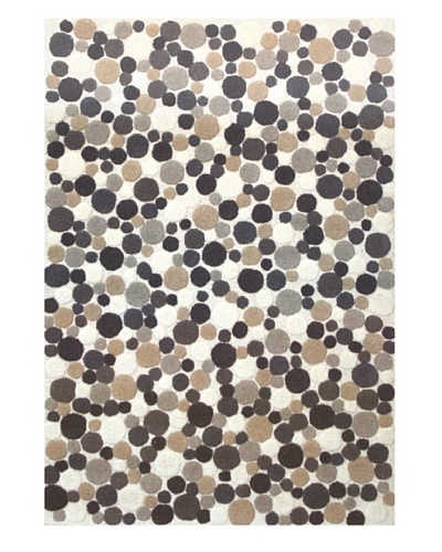 Chelsea Rug, Charcoal/Brown/Tan/Off-White, 7′ 5″ x 9′ 6″