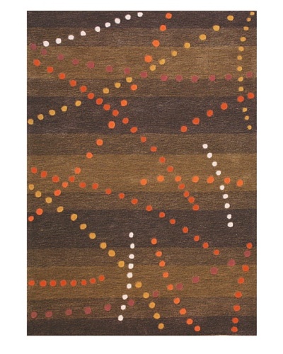 Foreign Accents Festival Rug, Brown/Tan/Orange/Red, 5' x 7' 3