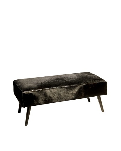 Foreign Affairs Pure Bench Made From Dark Brown Cowhide