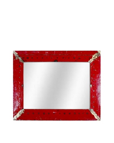 Foreign Affairs Kante Mirror, Red/Green