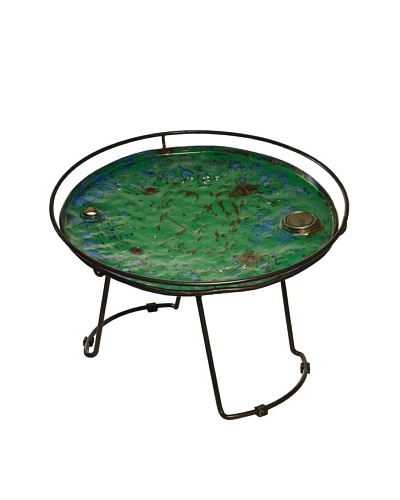 Foreign Affairs Round Recycled Oil Drum Table