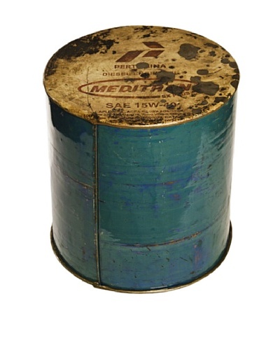 Foreign Affairs Cargo Recycled Oil Drum Stool