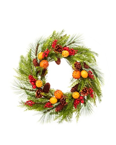 24 Pine/Pomander Wreath