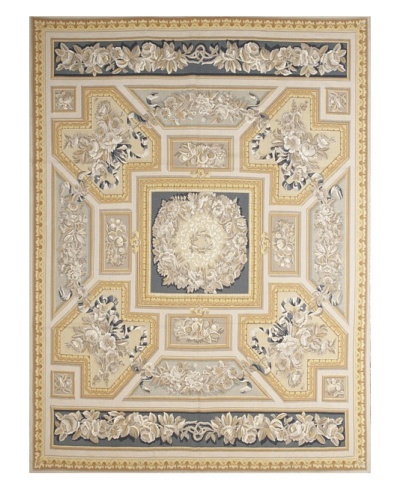 French Accents Empire Aubusson [Blue/Gold Multi]