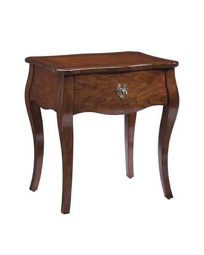 French Heritage Passy Rectangular End Table, Antique Cherry