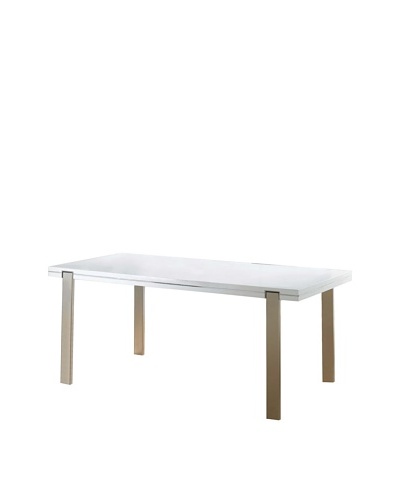Furniture Contempo Extra Dining Table, White