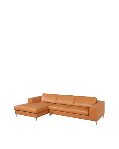 Furniture Contempo Angela Sectional with Right-Handed Chaise, Camel
