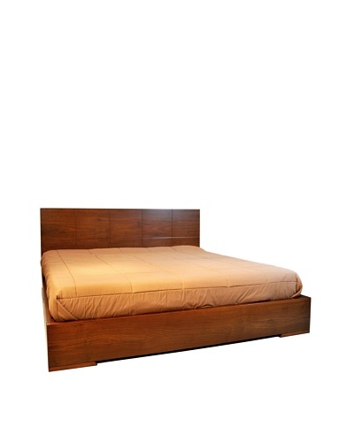 Furniture Contempo Anna Bed, Walnut Veneer, KingAs You See