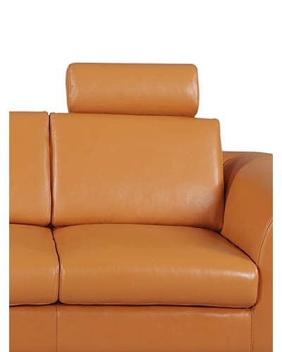 Furniture Contempo Angela Loveseat/Chair Headrest, Camel