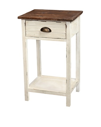 Gallerie Décor Dover One-Drawer Accent Table, CreamAs You See