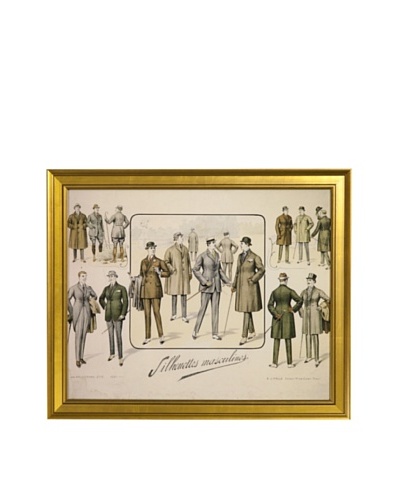 Gargoyles Ltd. Antique Replica Men's Suits Framed Art, 16 x 20