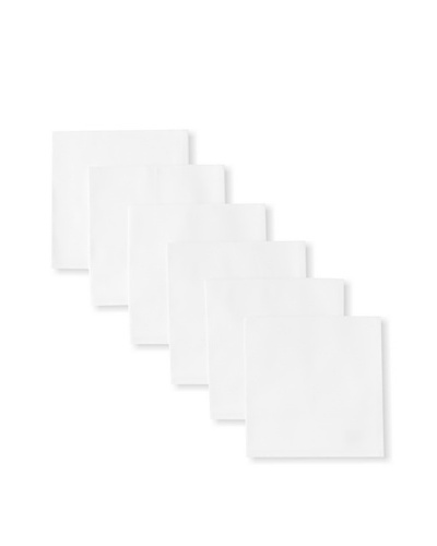 Garnier-Thiebaut Set of 6 Confetti Napkins, White, 18 x 18