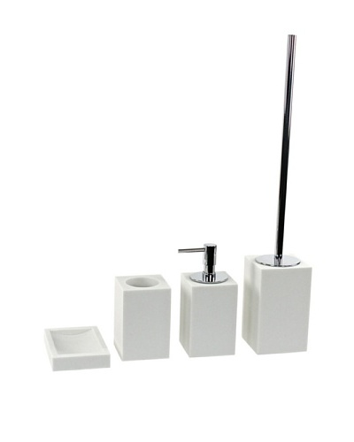 Gedy by Nameeks Oleandro Bathroom Accessory Set, White