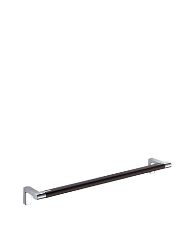 Gedy by Nameek’s Odos Collection Towel Bar, Polished Chrome/Wenge, 18″As You See