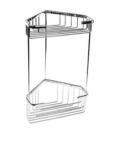 Gedy by Nameek's Wire Corner Double Shower Basket